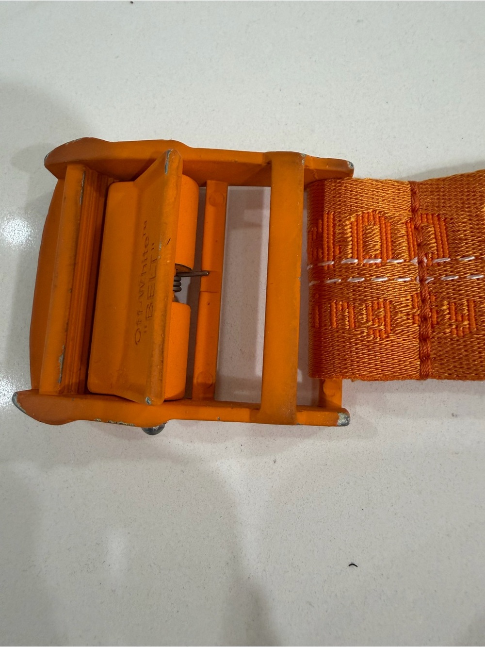Off-White Orange Industrial Belt - Picture 2 of 5